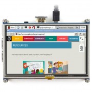 TFT 5 "LCD odporová dotyková obrazovka 800x480px HDMI + GPIO pro Raspberry Pi 2 / B +