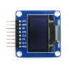 OLED displej, monochromatický grafický 0,96 "128x64px SPI / I2C - úhlové konektory - zdjęcie 3
