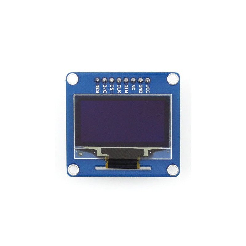 OLED displej, modrá grafika, 1,3 "128x64px SPI / I2C - jednoduché konektory