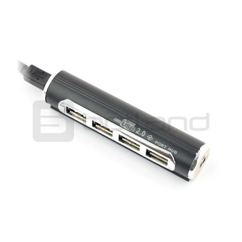 Tracer H6 - HUB USB 2.0 aktivní 4portový rozbočovač s napájením 5V / 1A