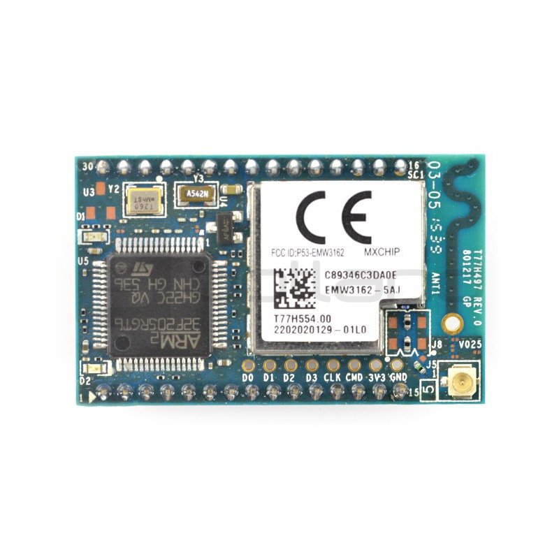 EMW3162 Cortex M3 WiFi modul s externí anténou