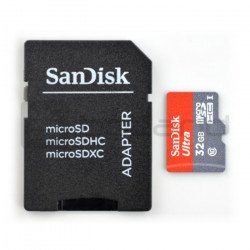 Paměťová karta SanDisk Ultra micro SD / SDHC 32 GB 533x UHS-I třídy 10 s adaptérem