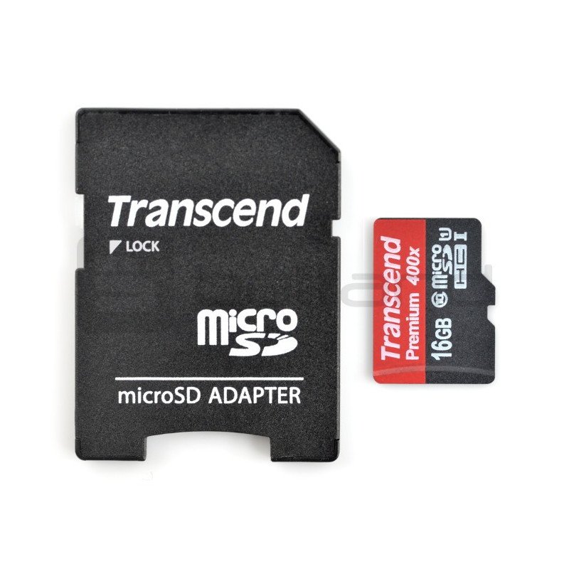 Transcend Premium 400x micro SD / SDHC 16 GB UHS-I třída 10 paměťová karta s adaptérem