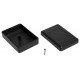 Plastové pouzdro Kradex Z23 - 84x59x30mm černé Plastové pouzdro Kradex Z23 - 84x59x30mm černé