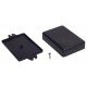 Plastové pouzdro Kradex Z23U - 84x59x23mm černé s úchyty Plastové pouzdro Kradex Z23U - 84x59x23mm černé s úchyty