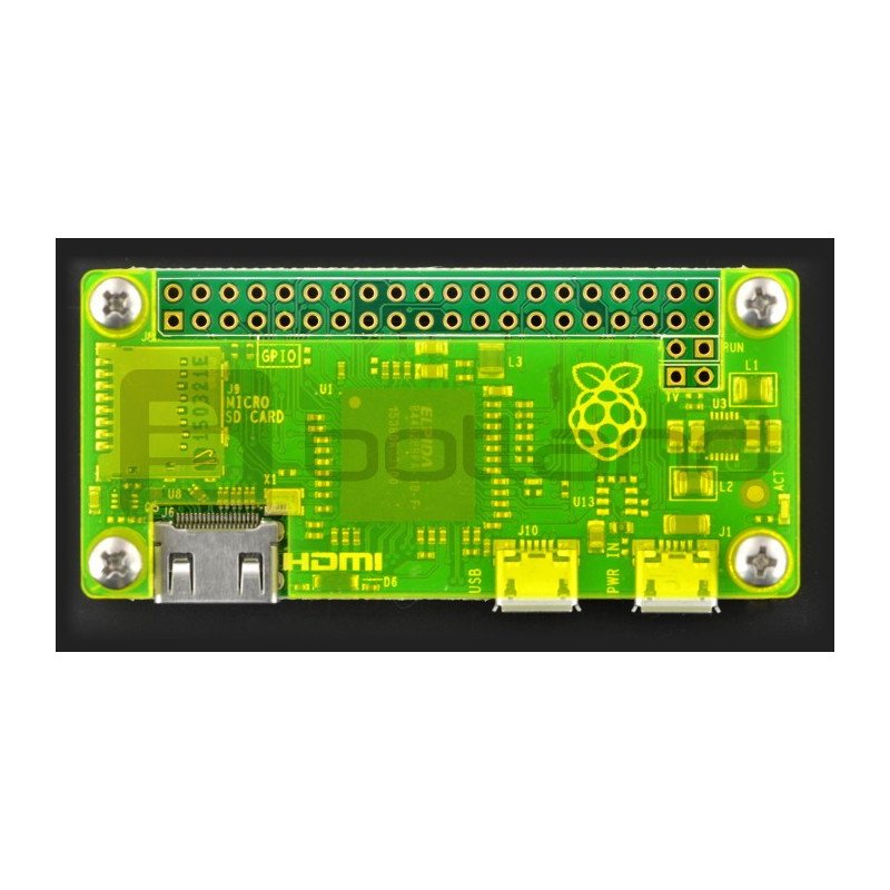 Pouzdro Raspberry Pi Zero - fluo zelené