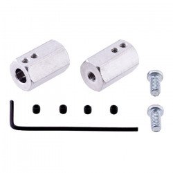 Adaptér na šestihranné kolo - prodloužený 12 mm / 6 mm - 2 ks. - Pololu 2687