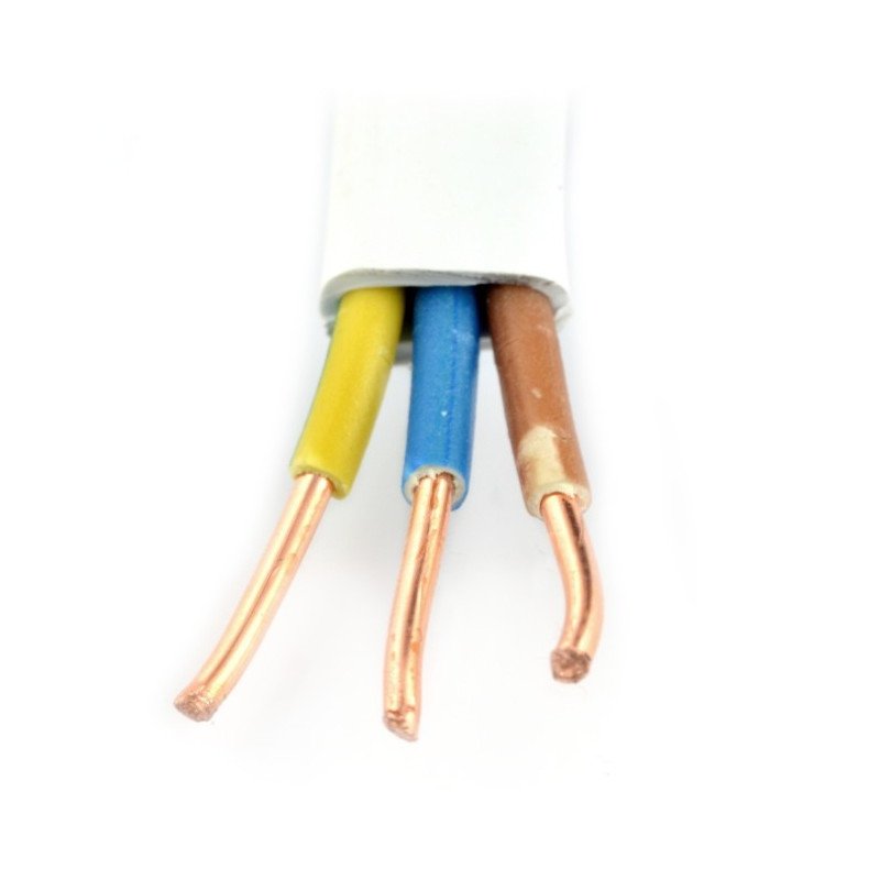Instalační kabel YDYP 3žilový 1,5 mm 450/750 V - 1 m