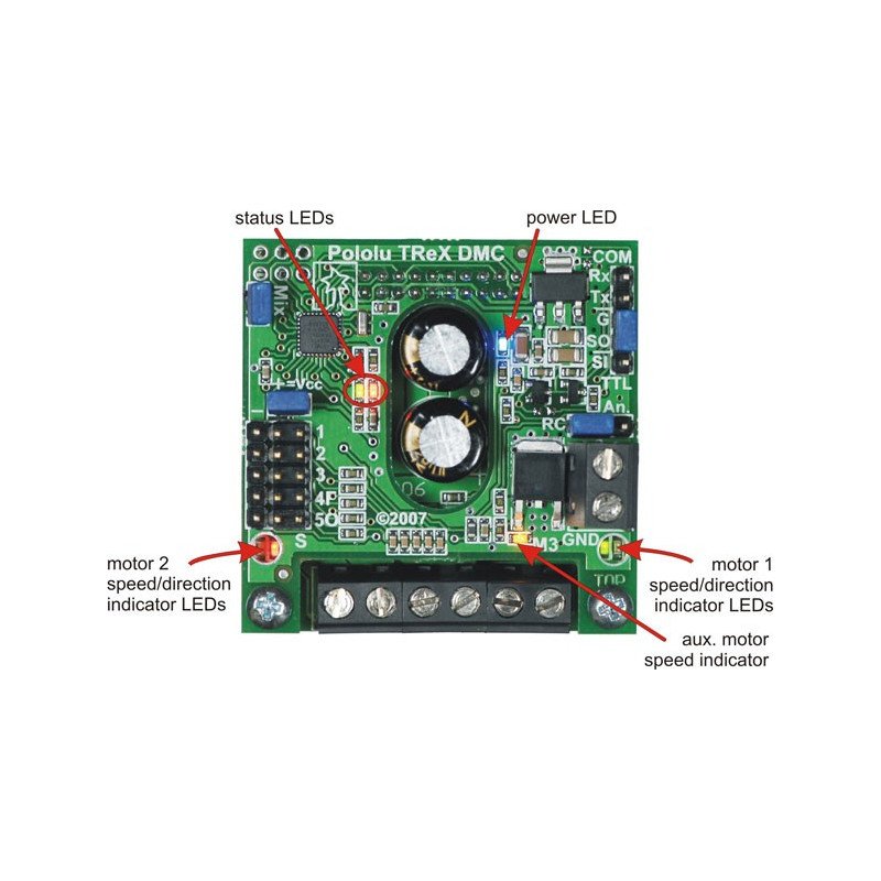 TReX DMC01 - dvoukanálový ovladač pro motory 16V / 13A