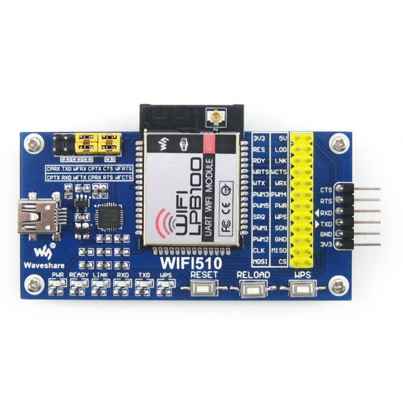 WIFI-LPB100-B Eval Kit - WiFi modul s externí anténou