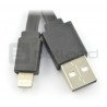 Kabel USB A - Lightning 8 - plochý 1 m - zdjęcie 2