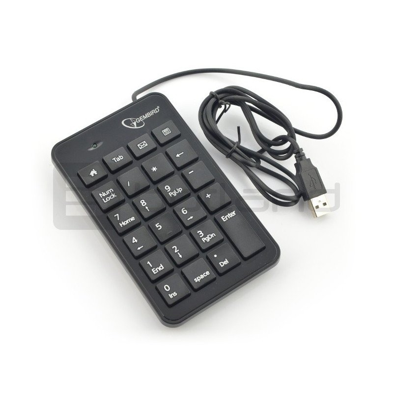 Gembird KPD-01 numerická klávesnice USB - černá