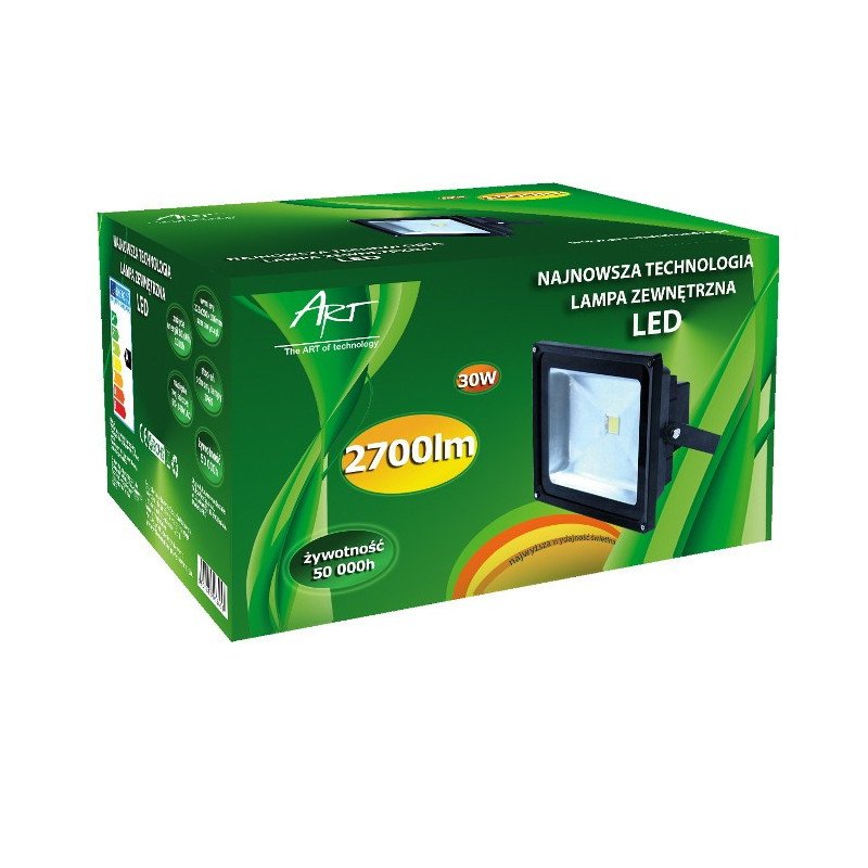 Venkovní lampa LED ART, 30 W, 2700 lm, IP65, AC80-265V, 4000K - neutrální bílá