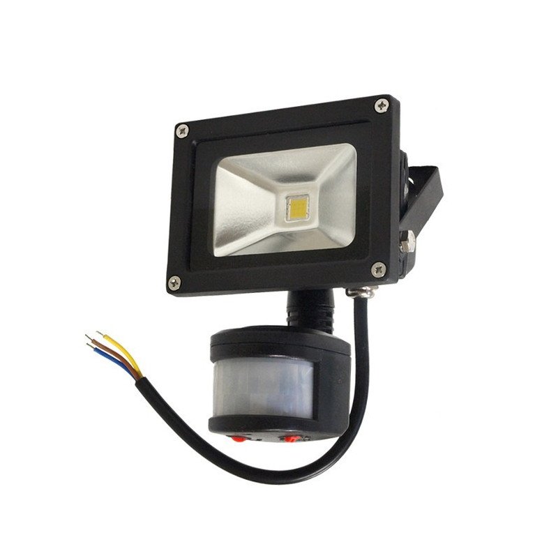 Venkovní lampa LED ART se senzorem pohybu, 10 W, 600 lm, IP65, AC80-265V, 4000K - neutrální bílá