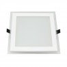 LED ART panel skleněný čtverec 16x16cm, 12W, 800lm, AC80-265V, 3000K - teplá bílá - zdjęcie 3