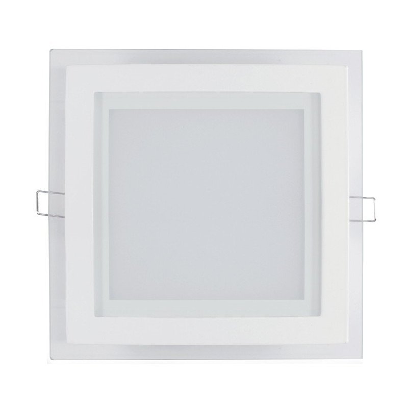 LED ART panel skleněný čtverec 20x20cm, 16W, 1000lm, AC80-265V, 4000K - neutrální bílá