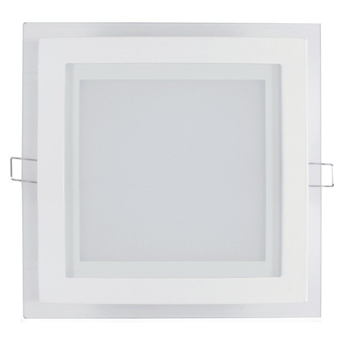 LED ART panel skleněný čtverec 20x20cm, 16W, 1000lm, AC80-265V, 4000K - neutrální bílá