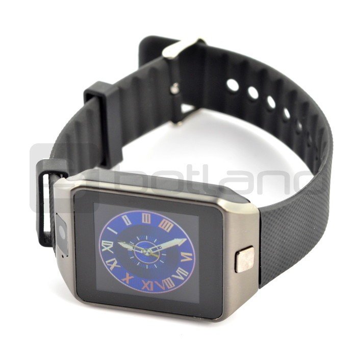 SmartWatch DZ09 SIM černý - chytré hodinky s funkcí telefonu