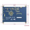 Odporový dotykový displej LCD TFT 5 '' 800x480px HDMI + USB Rev. 2.1 pro Raspberry Pi 3/2 / B + - zdjęcie 10