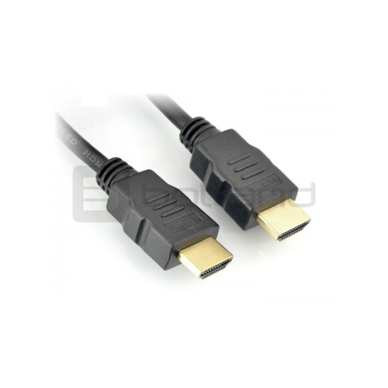 Kabel HDMI třídy 1.4 - černý, dlouhý 35 cm