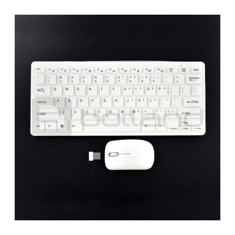 Bezdrátová sada Mini Keyboard K800C - klávesnice + myš - bílá