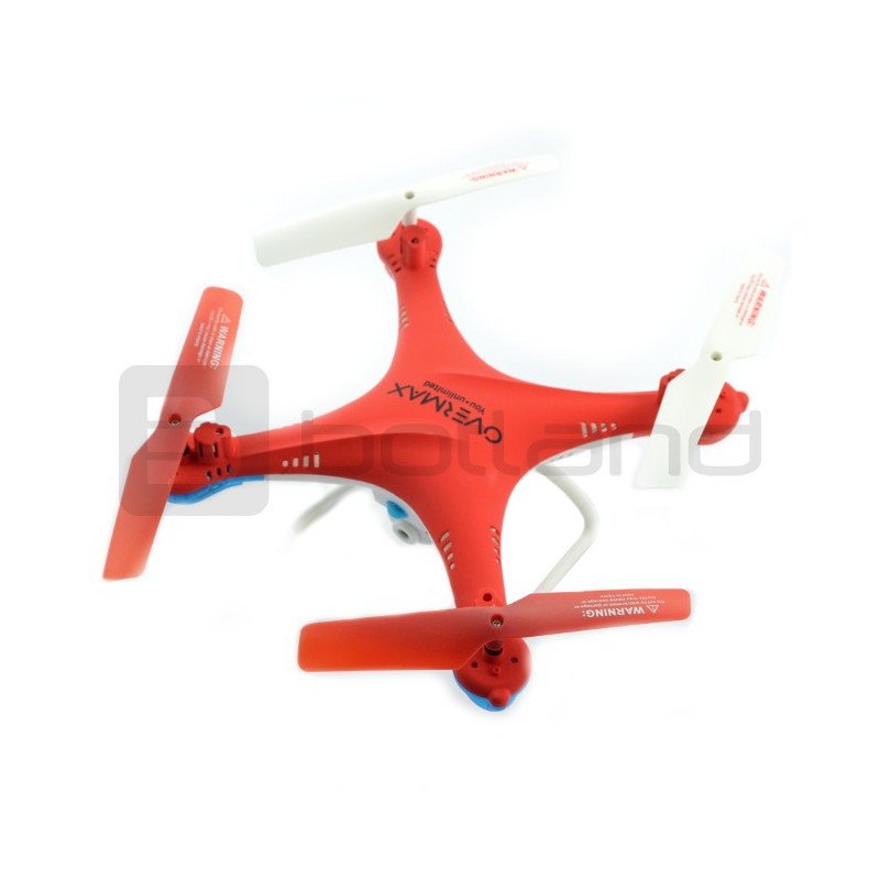 Dron Over-Max X-Bee 3.1 Plus 2,4 GHz quadrocopter dron s kamerou - červený - 34 cm + 2 další baterie