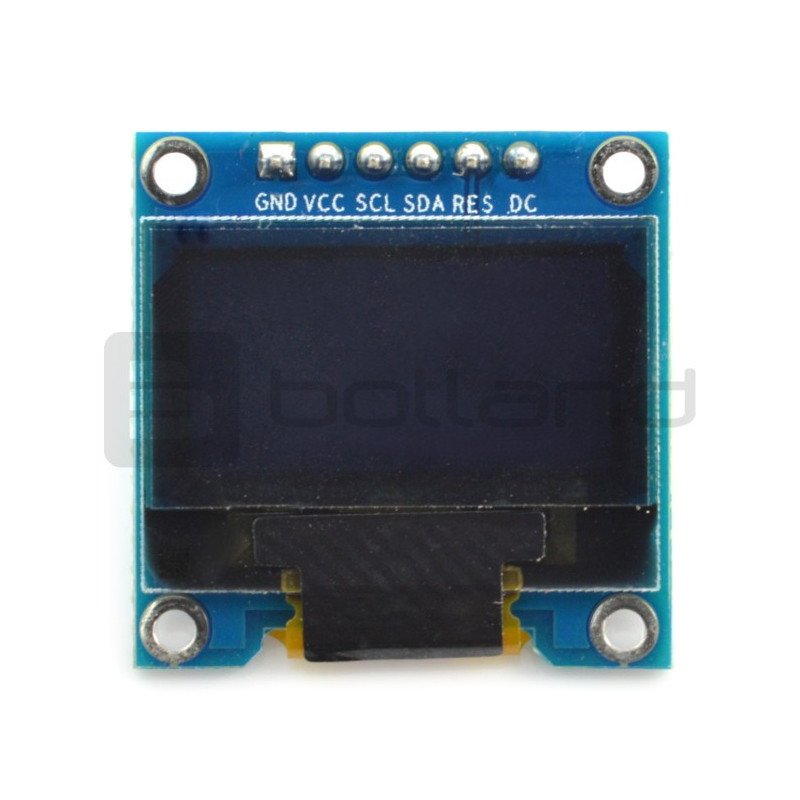 OLED displej, modrá grafika, 0,96 '' 128x64px SPI / I2C - kompatibilní s Arduino
