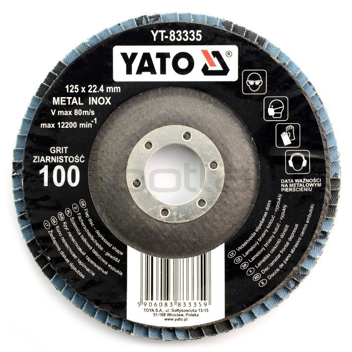 Lamelový disk Yato YT-83335 - konvexní - 125x7mm