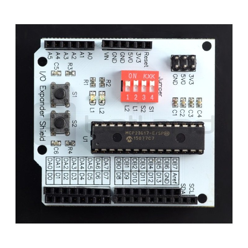 LinkSprite - I / O Expander Shield - štít pro Arduino / pcDuino