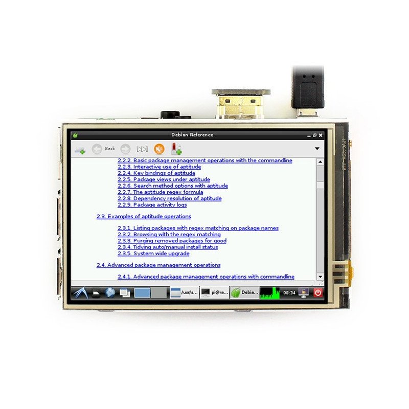 IPS odporová dotyková obrazovka 3,5 '' 480x320px GPIO pro Raspberry Pi 3/2 / B + / Zero
