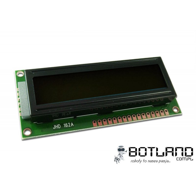 LCD displej 2x16 znaků, černý a zelený