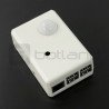 Bílé pouzdro pro RaspberryPi, kameru a snímač pohybu PIR SPI-BOX - zdjęcie 2