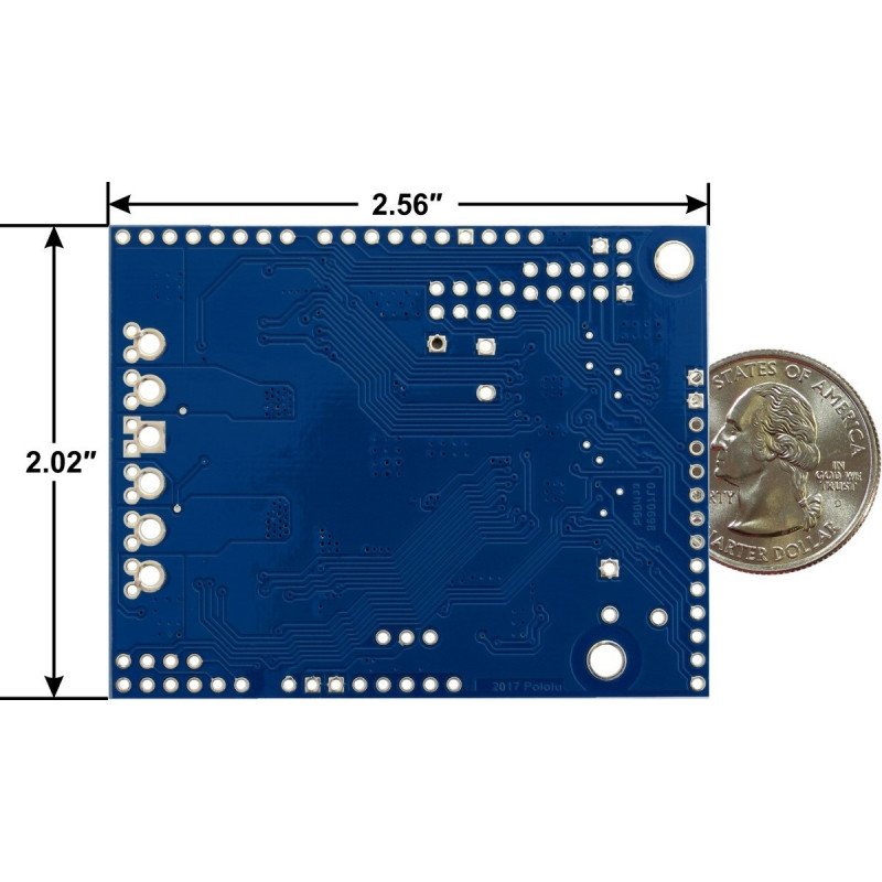 Pololu Dual G2 High-Power 18v18 - dvoukanálový budič motoru 30V / 18A - štít pro Arduino