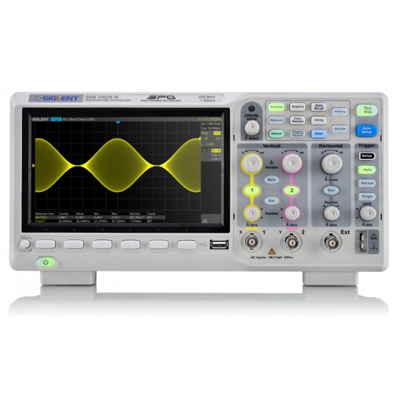 Siglent SDS1202X-E 200MHz osciloskop 2 kanály