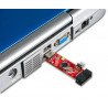 Programátor AVR kompatibilní s páskou USBasp ISP + IDC - červená - zdjęcie 5