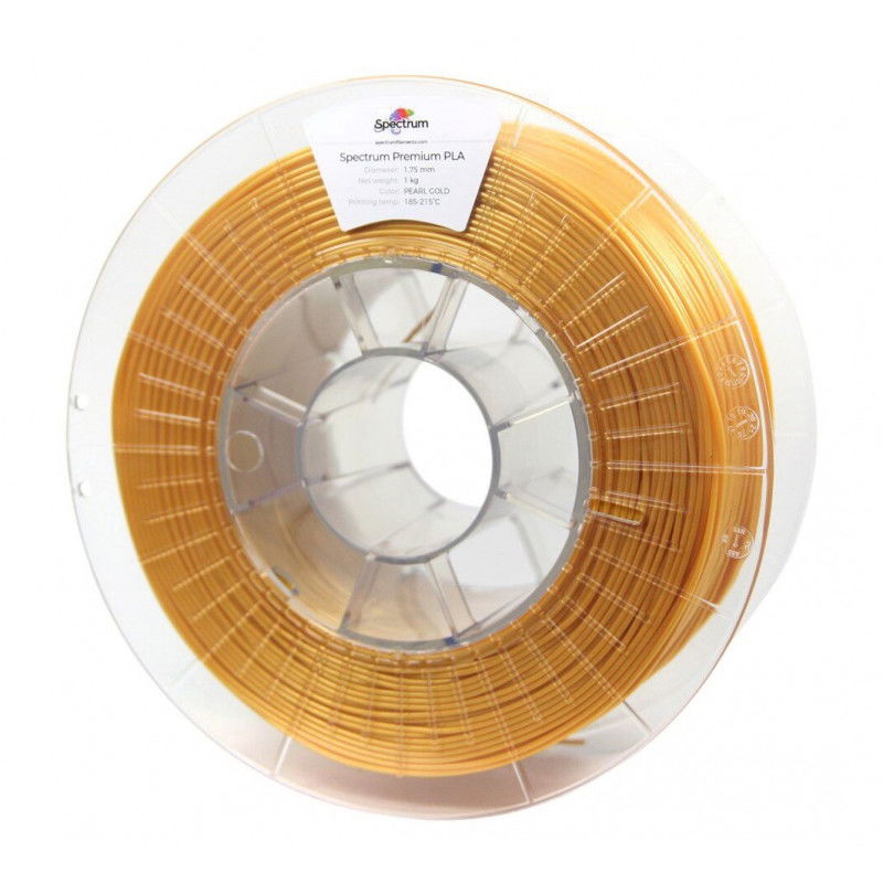 Filament Spectrum PLA 1,75mm 1kg - perleťové zlato