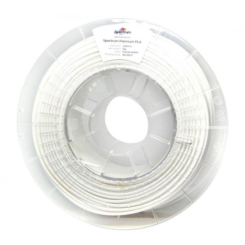 Filament Spectrum PLA 2,85 mm 1 kg - polární bílá