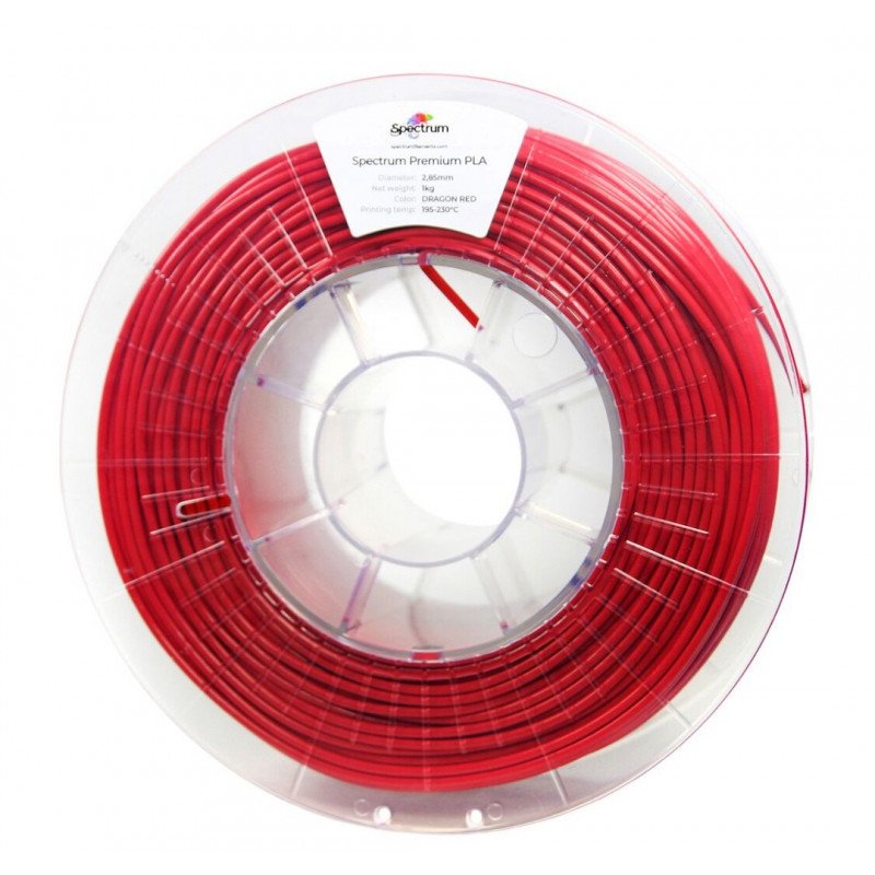 Filament Spectrum PLA 2,85 mm 1 kg - dračí červená