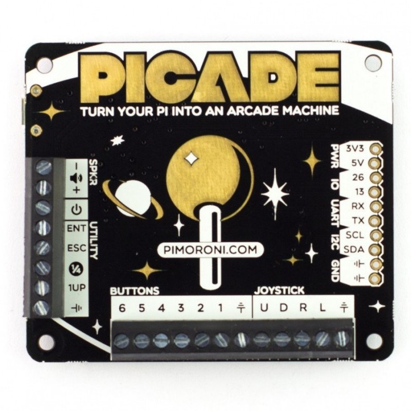 Sada Picade - retro konzole - překrytí pro příslušenství Raspberry Pi +