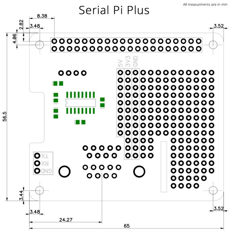 Serial Pi Plus MAX3232 - rozhraní RS232 pro Raspberry Pi