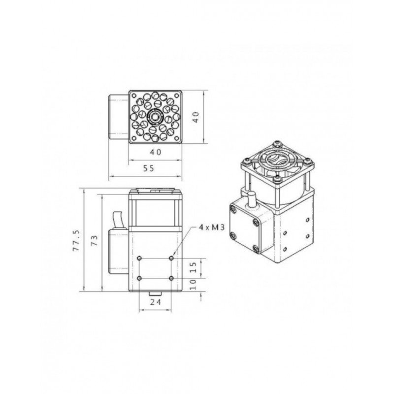 3D / CNC laserové gravírování - PLH3D-6W-XF - 12-24V / 6W