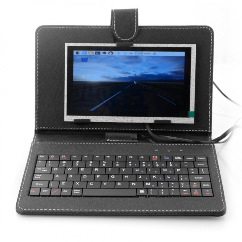 TFT LCD obrazovka 7 '' 1024x600px pro Raspberry Pi 3/2 / B + pouzdro + klávesnice + myš + napájecí zdroj