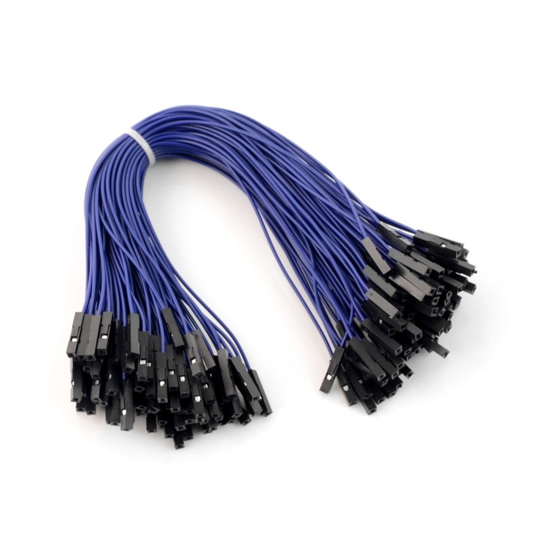 Propojovací kabely female-female 20cm modré - 100 ks