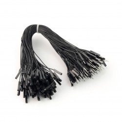 Propojovací kabely female-male 20cm černé - 100 ks