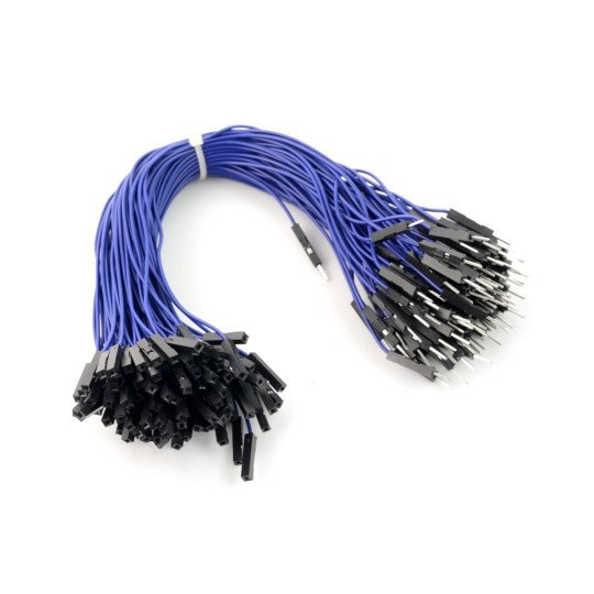 Propojovací kabely female-male 20cm modré - 100 ks