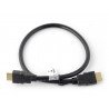 Kabel HDMI Lanberg třídy 1.4 - dlouhý 0,5 m - zdjęcie 2
