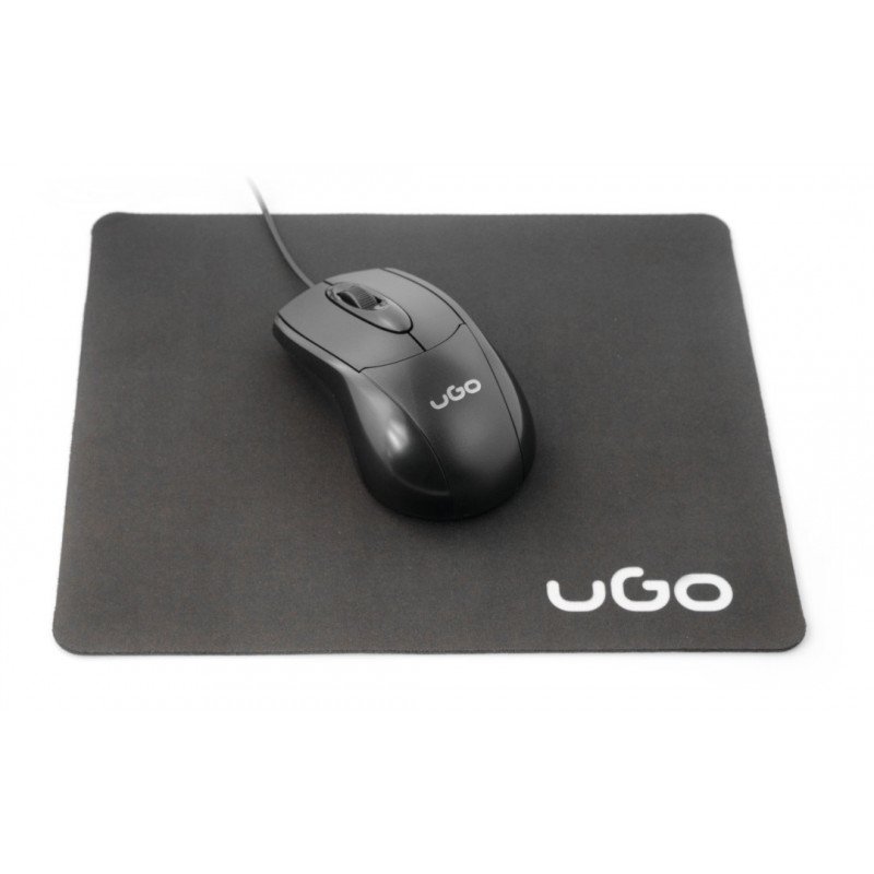 Kancelářská sada UGo 4v1 - sluchátka + klávesnice + myš + podložka