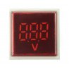 Digitální voltmetr - LED 30x30mm - 500VAC - červený - zdjęcie 2