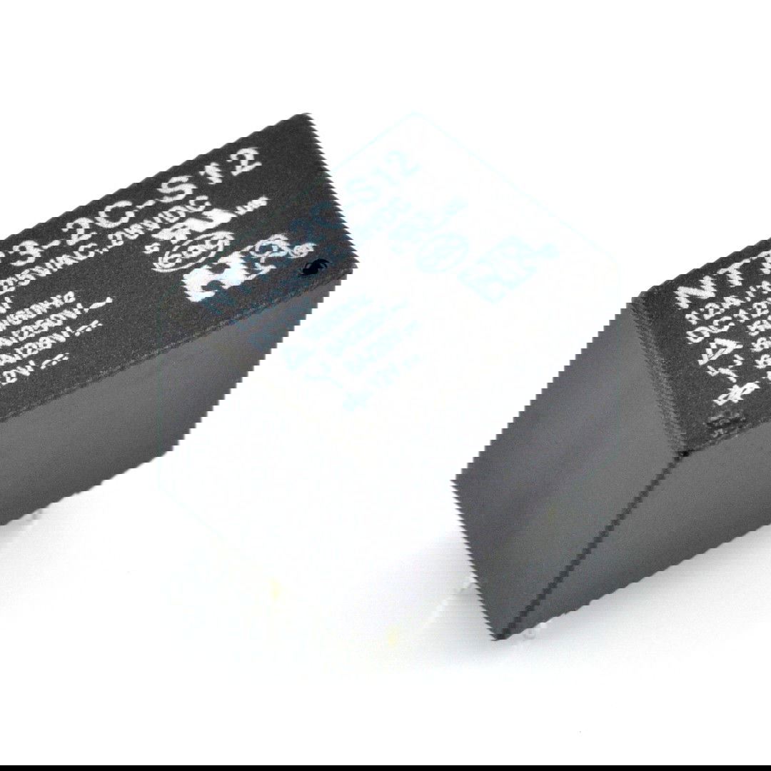 Relé NT73-2C-S12 - cívka 12V, kontakty 2x 12A/125VAC