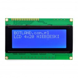 LCD displej 4x20 znaků modrý